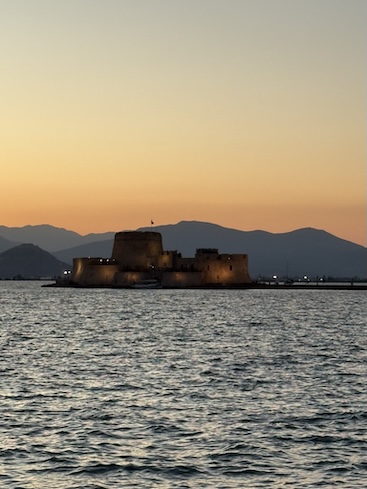 sunset nafplio