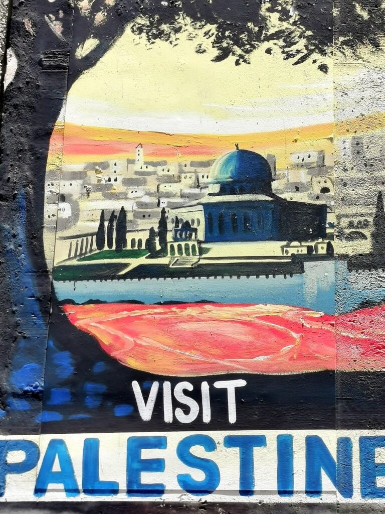 graffiti bansky στα τείχη της Παλαιστίνης 